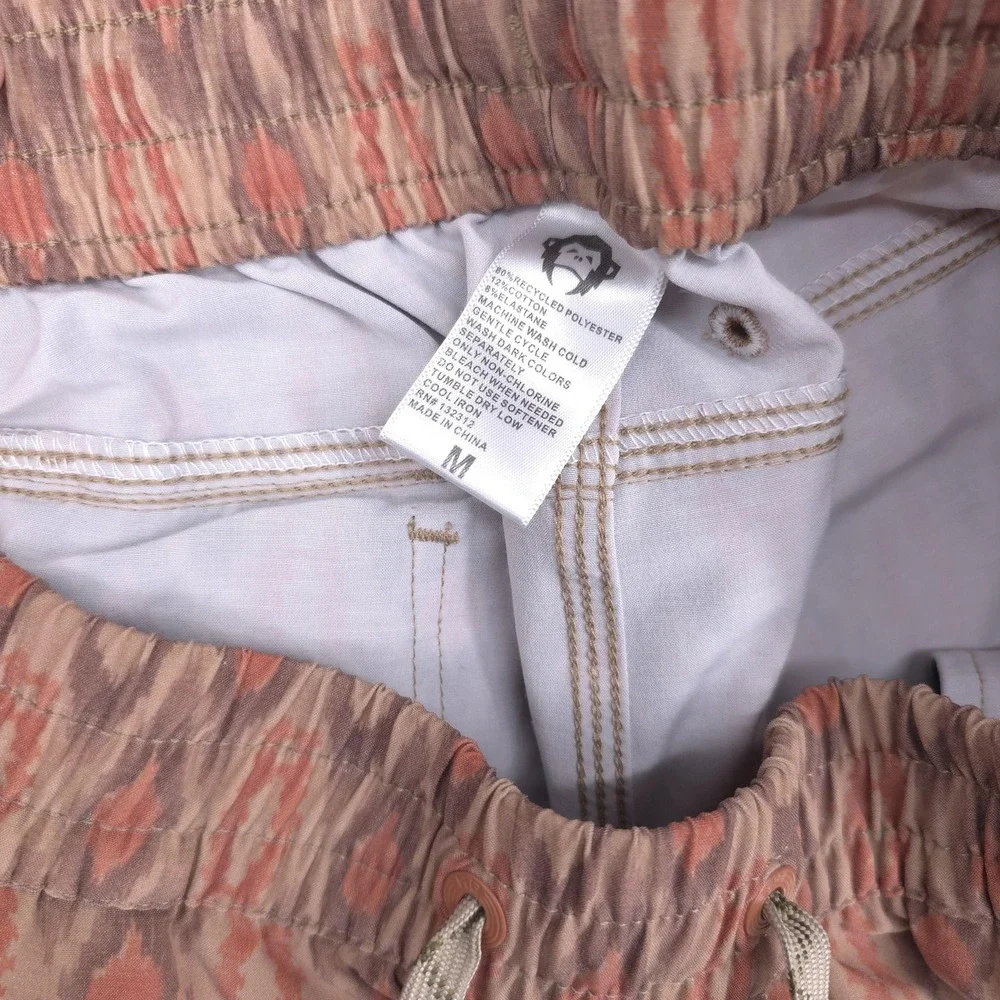 Howler Bros Swim Shorts Mens Medium Beige Western Swim Trunks Drawstring Beach